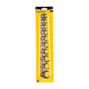 Titan Tools 10 pc. 3/8in. Dr SAE Flare Nut Crowsfoot Wrench Set (17296) - view 2