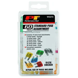 Performance Tool W5373 60-Piece Standard Fuse Assortment