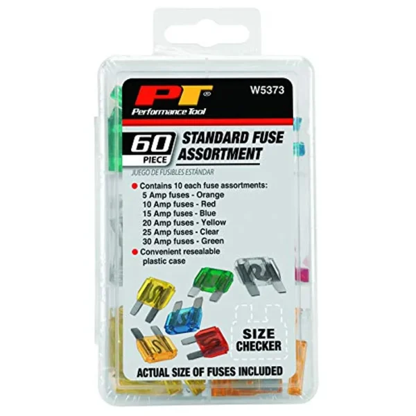 Performance Tool W5373 60-Piece Standard Fuse Assortment