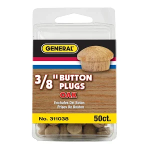 General Tools 3/8 In. Oak Button Plugs, 50-Pack (311038) - view 2
