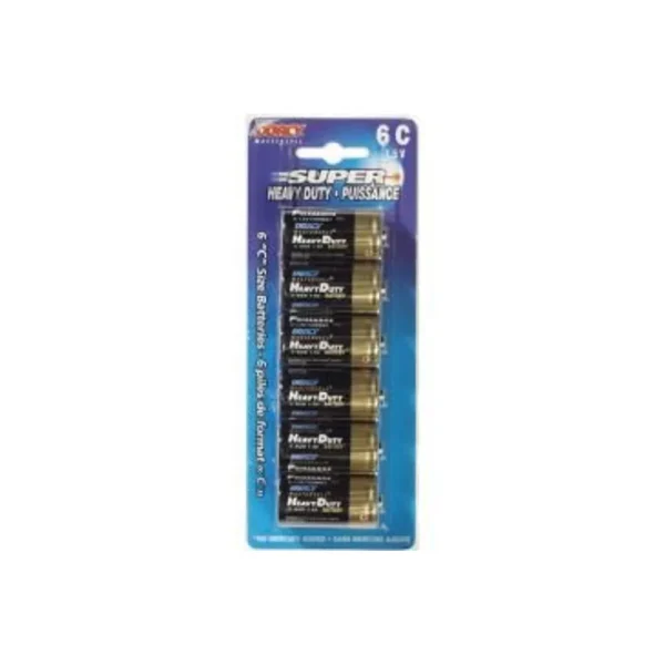 Dorcy 41-1545 Mastercell Heavy Duty C Batteries, 6 Pack