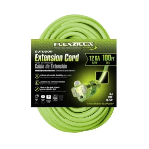 Flexzilla 12/3 AWG 100-ft Extension Cord with Lighted Plug (FZ512835) - view 3