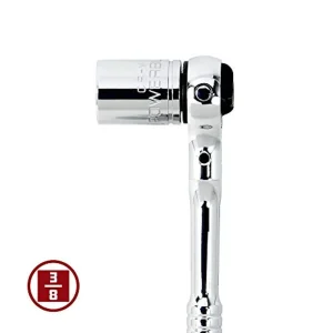Powerbuilt 649941 Swivel Head Ratchet, 3/8 Inch Drive Hand Tools, Rotating - view 3