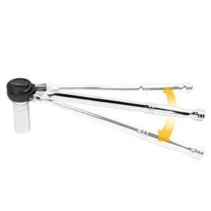 Powerbuilt 641506 Alltrade 3/8″ Flex Ratchet Driver, Silver - view 2