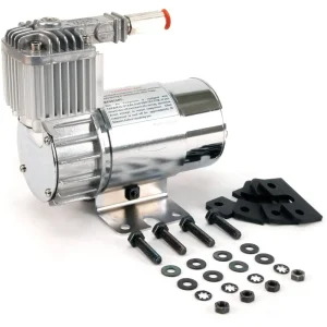 VIAIR 100C Chrome Compressor Kit with Omega Mounting Bracket (10016)
