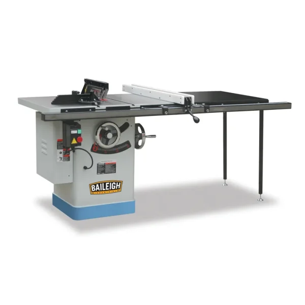 Baileigh 3HP 220V 1Phase 10 Inch Professional Cabinet Style Table Saw (1229615)