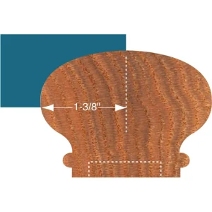 Shop Fox Giant Thumbnail Cutter 4-1/2 Inch Diameter 3/4 Inch Bore (DC2214) - view 3