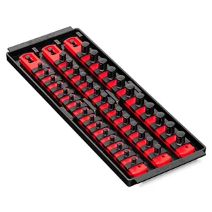 Ernst 8490 3 Rail Twist Lock Socket Boss 13″, Red – 1/4″, 3/8″ & 1/2″