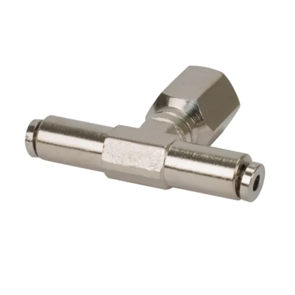 VIAIR 1/8 NPT Female Swivel T-Fitting 4 Pcs High-Pressure Nickel (11828)