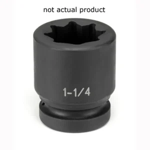 Grey Pneumatic 1″ Drive x 1-13/16″ Standard – 8 Point Socket (4558S)