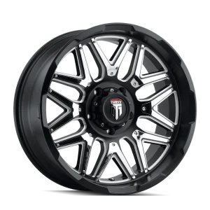 American Truxx Grind AT151 Matte Black Milled Wheels