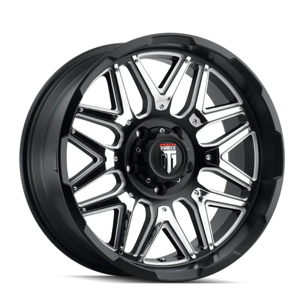 American Truxx Grind AT151 Matte Black Milled Wheels