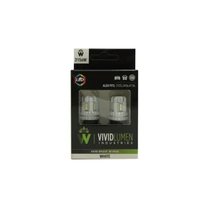 Vivid Lumen 3156 White LED Bulbs High Output – Pair (3156W)