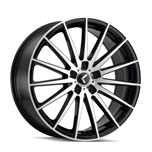 Kraze Stunna KR191 Black/Machined Face Wheels