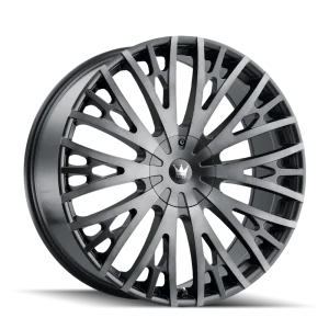 Mazzi Twist Tie 373 Matte Black Machined with Dark Tint Wheels