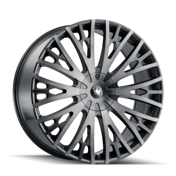 Mazzi Twist Tie 373 Matte Black Machined with Dark Tint Wheels