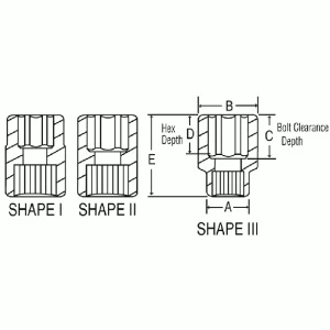 Grey Pneumatic 30Mm X 6 Point Short #5 Spline Impact Socket (5030M) - view 2
