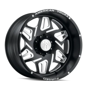 American Truxx Forged Orion ATF1908 Matte Black Milled Wheels