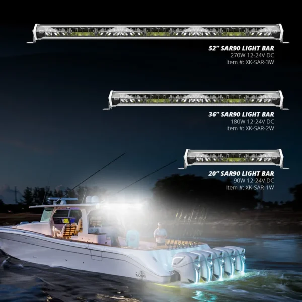 XKGLOW White Housing SAR Light Bar – Emergency Search and Rescue Light