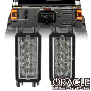 Oracle Lighting Jeep Wrangler JL Dual Function Amber/White LED Module Flush Tail Lights (5915-JL-023)