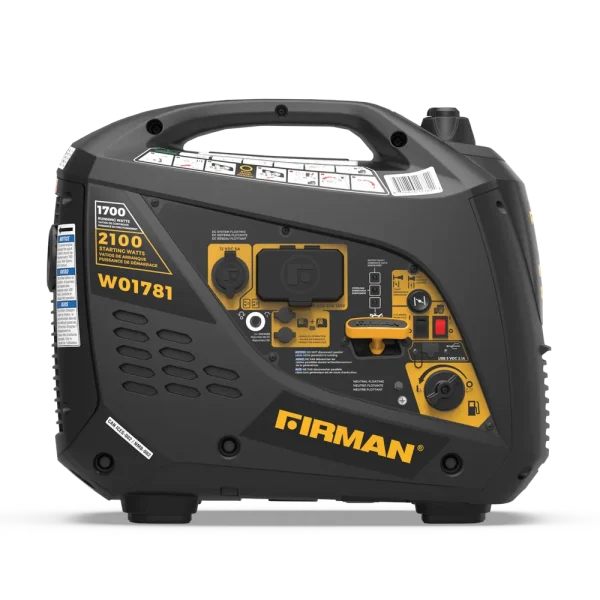 Firman Gas Inverter Portable Generator 2100/1700W Recoil Start 50 ST CAN (W01781)