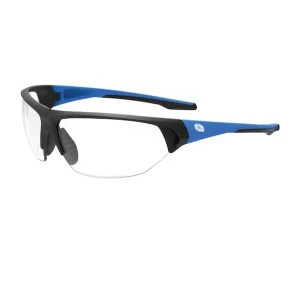 General Electric Blue/Black Scratch-Resistant Safety Glasses – Clear/Smoke Lenses (GE206C, GE206CAF, GE206SAF)
