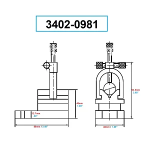 HHIP 1-5/16″ CAPACITY TOOLMAKER’S V-BLOCK WITH CLAMP (3402-0981) - view 3