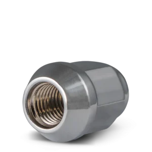 RHI Automotive 9/16″ Closed End (Long) Bulge Acorn (18 Point) 5 Lug 48mm/1.90″ Chrome 16 Lugs, 4 Loc - view 2