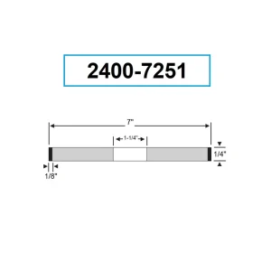 HHIP 7 X 1/4 X 1-1/4″ D1A1 CBN WHEEL (2400-7251) - view 2