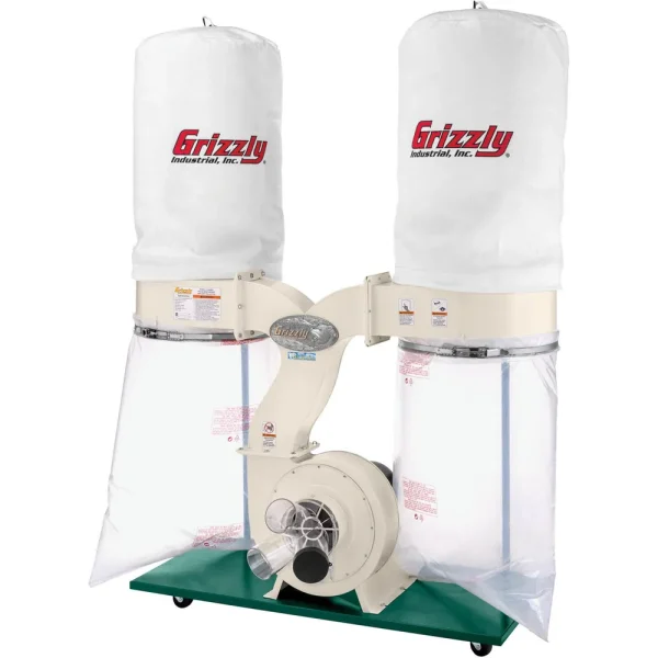 Grizzly Industrial 3 HP Dust Collector with Aluminum Impeller (G1030Z2P)