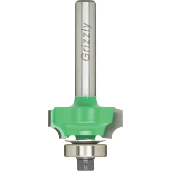 Grizzly Industrial 1/4 Inch Shank Beading Bit w/ Guide Bearing (C1158, C1160, C1162, C1163)