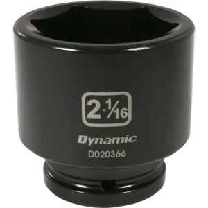 Dynamic Tools 3/4″ Drive 6 Point SAE, 2-1/16″ Standard Length, Impact Socket (D020366)