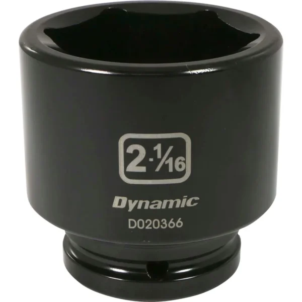 Dynamic Tools 3/4″ Drive 6 Point SAE, 2-1/16″ Standard Length, Impact Socket (D020366)
