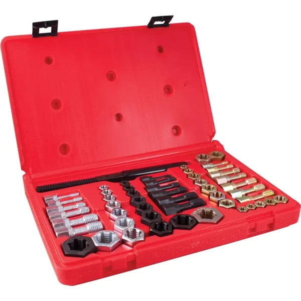 Gray Tools 53 Piece Rethreading Kit, 19 Taps, 32 Dies & 2 Thread Files (91953)