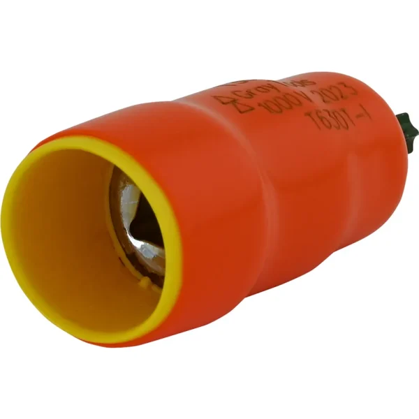Gray Tools T30T X 3/8″ Drive Standard Length Torx Head Tamper Resistant, 1000V Insulated Socket (T630T-I)