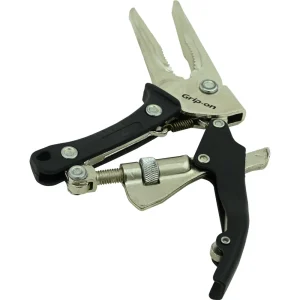 Grip-on 8″ Ergo grip Long Nose Locking Plier (727-08) - view 4