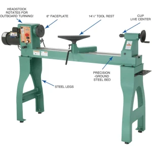 Grizzly Industrial 16″ x 42″ Variable-Speed Wood Lathe (G0632Z) - view 2