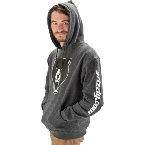 Grizzly Industrial Dark Heather Grizzly Sweatshirt (T34253, T34254, T34255, T34256) - view 3