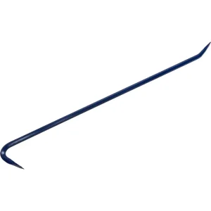 Gray Tools Goose Neck Wrecking Bar, 3/4″ Shank X 42″ Long, Royal Blue Paint Finish (WB42)