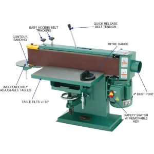 Grizzly Industrial 6″ x 80″ Benchtop Edge Sander (G1531) - view 2