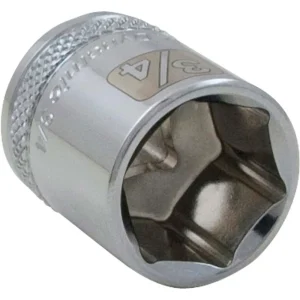 Dynamic Tools 3/8″ Drive 6 Point SAE, 5/16″ Standard Length, Chrome Finish Socket (D008310) - view 4