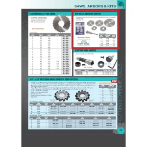 HHIP 6 PIECE HIGH SPEED STEEL SLITTING SAW SET (5071-5000)