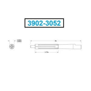 HHIP 2 PC 9/16-21/32″ X 6″ ARBOR WITH 2-3/4″ SLEEVE EXPANDING MANDREL (3902-3052) - view 2