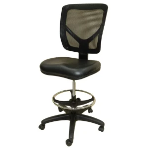 Shopsol Workbench Chair W/ Vinyl Seat And Mesh Backrest (1010817)
