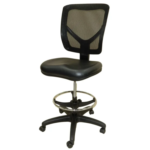 Shopsol Workbench Chair W/ Vinyl Seat And Mesh Backrest (1010817)