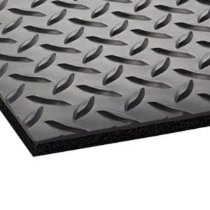 Crown Matting Industrial Deck Plate 3’x12′ Black (CD 0312DB)