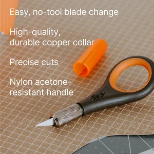 Slice Precision Knife with Unique Handle and Finger Grip, Black (10580) - view 2