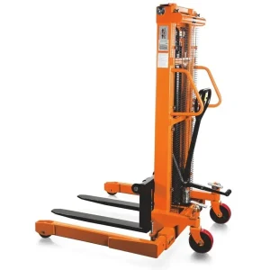 Noblelift Manual Pallet Lift Stacker 2200lbs 63″ Lift Adj Legs (SFH22-63)