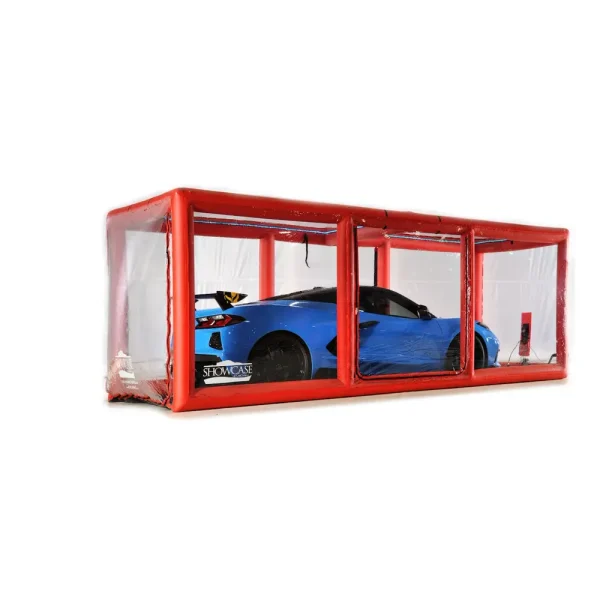 CarCapsule 18′ Red Scorcher Series Showcase Indoor w/Road Emblazoned Floor includes Intellicharger/Led Kit (CCSH18RED)
