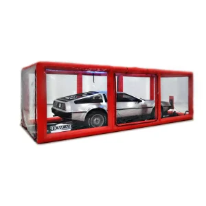 CarCapsule 18′ Red Scorcher Series Showcase Indoor w/Road Emblazoned Floor includes Intellicharger/L - view 2